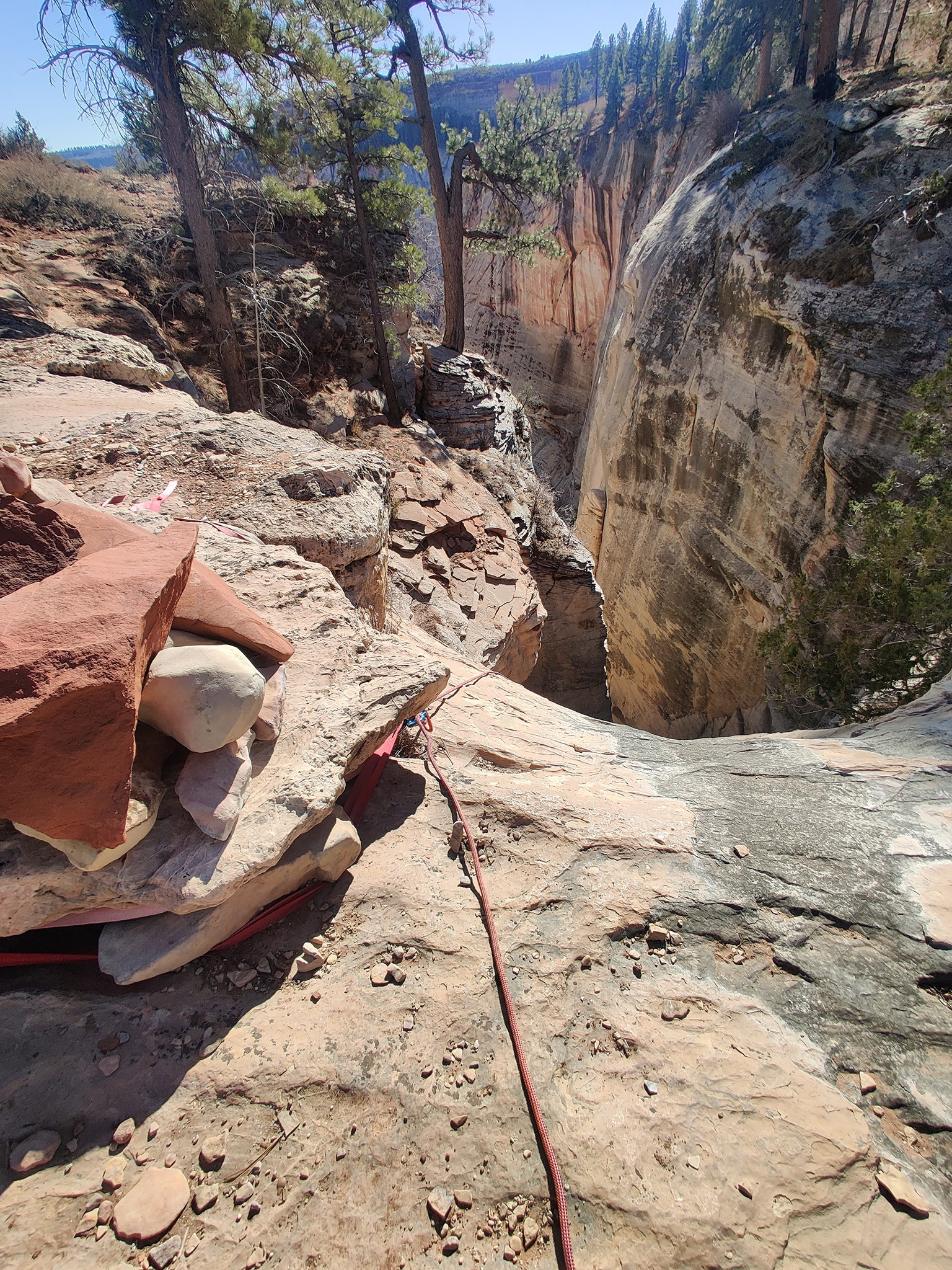 Telephone Canyon Rappel 1 Anchor