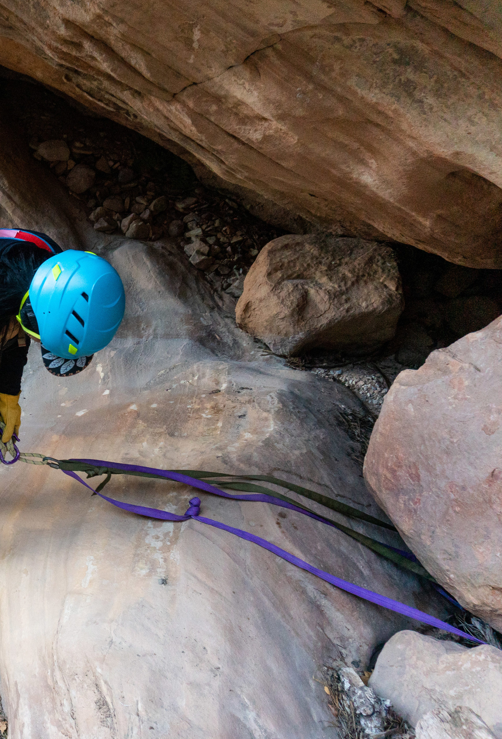 Telephone Canyon Rappel 10 Anchor