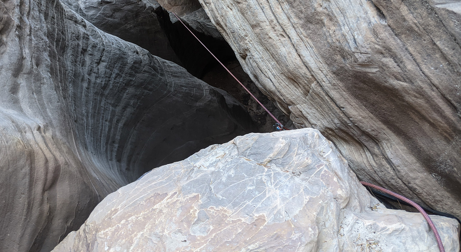 Telephone Canyon Rappel 9 Anchor