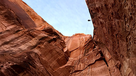 Wife 3 Canyon First Rappel