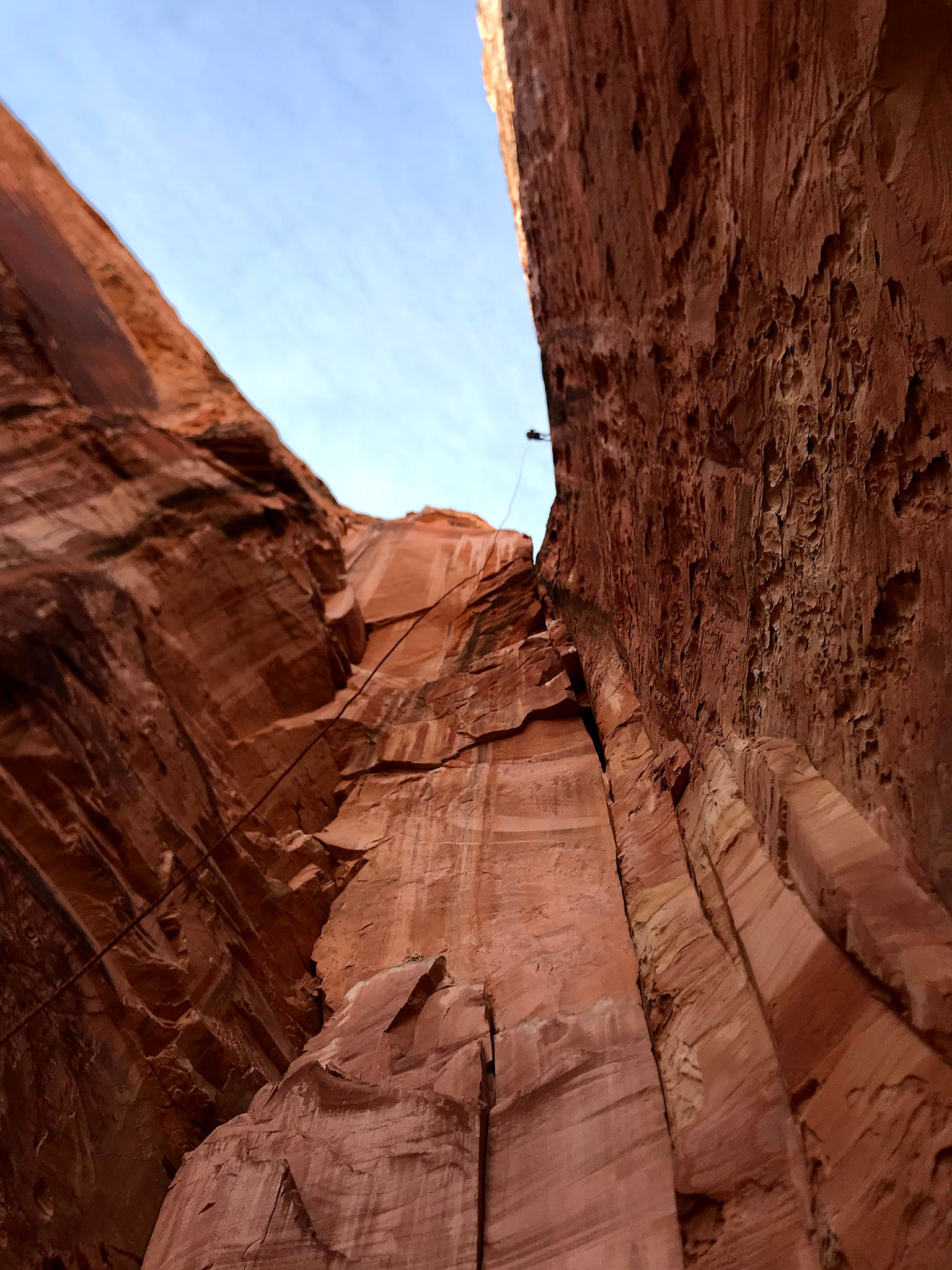 Wife 3 Canyon Rappel 1 Bottom