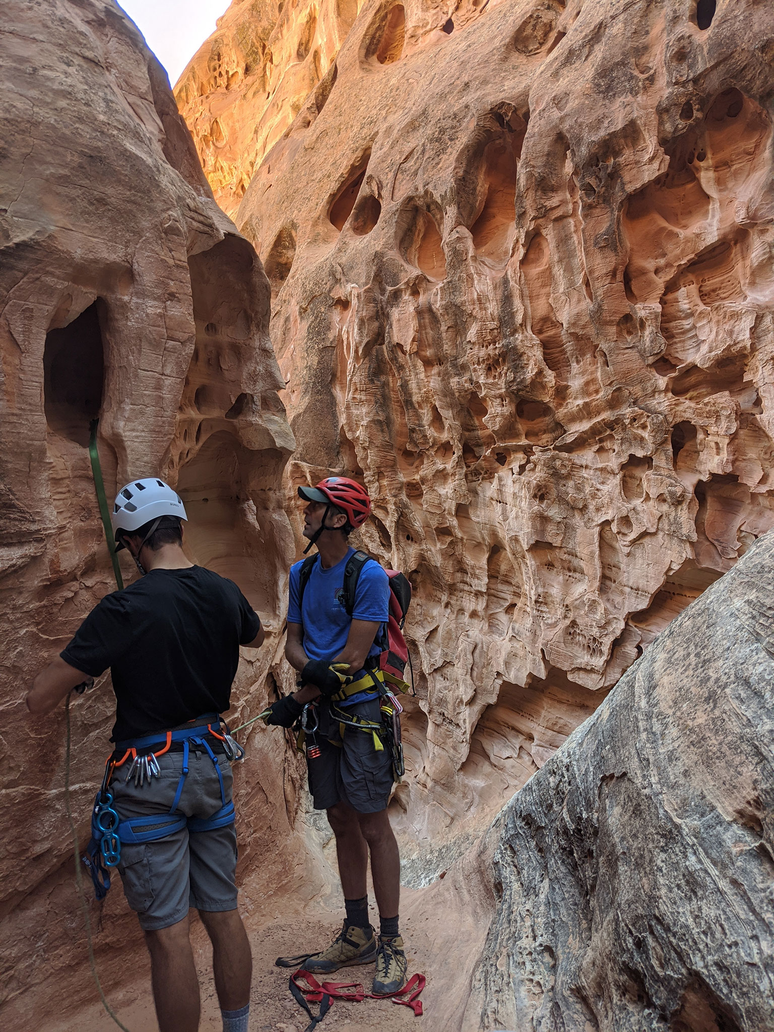 wife 5 canyon rappel 3 top