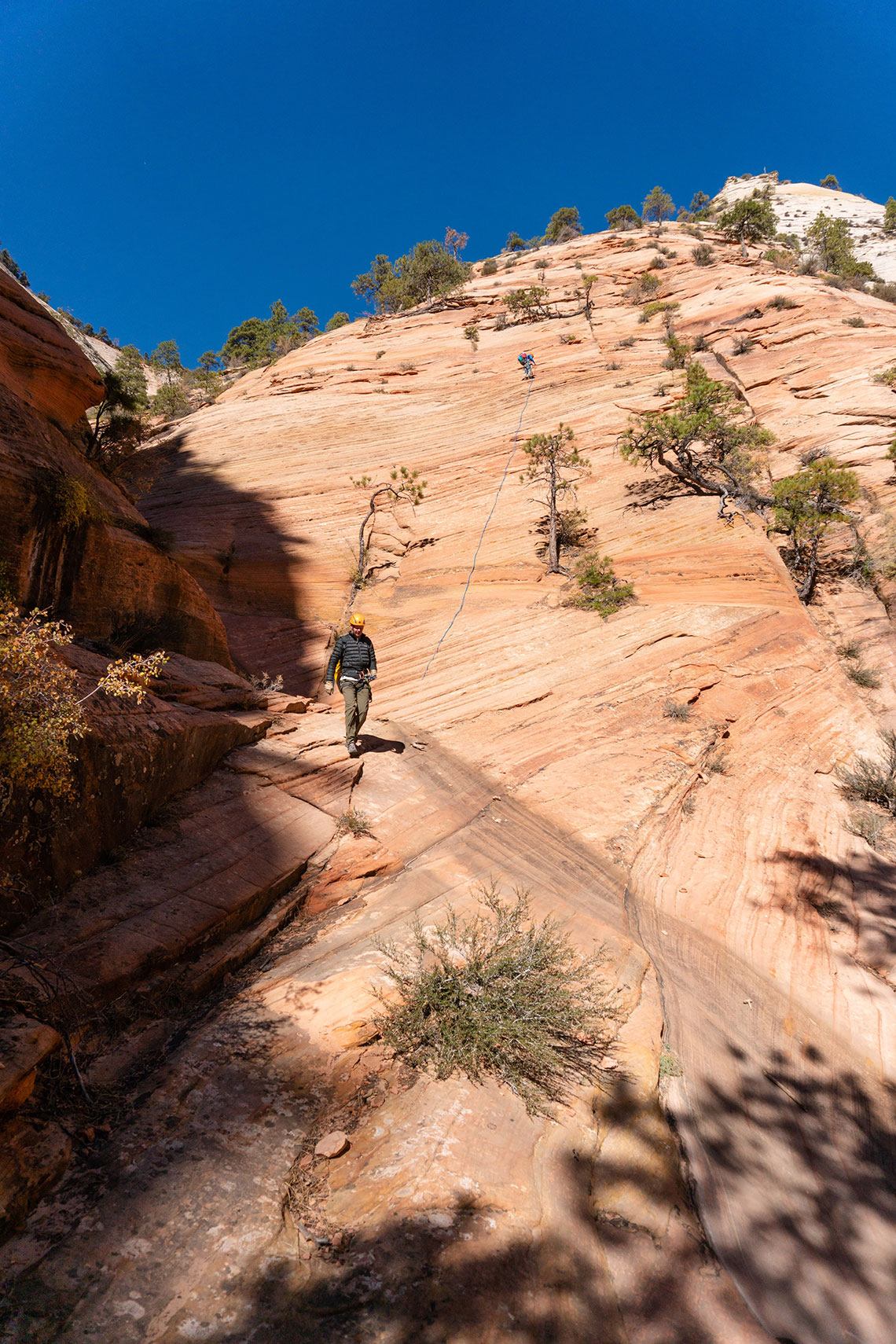 Bottom of Rappel 1, Behunin Canyon