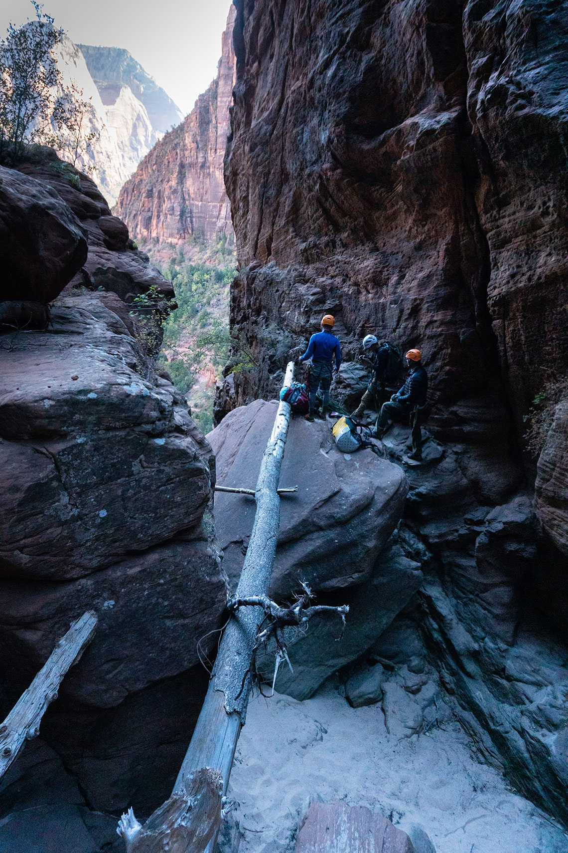 Top of Rappel 8, Behunin Canyon