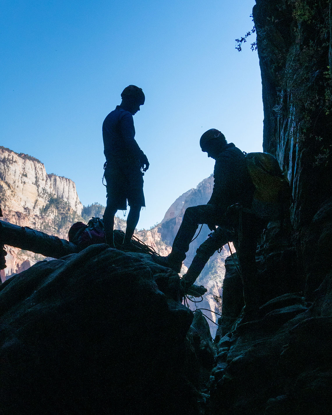 Top of Rappel 8, Behunin Canyon