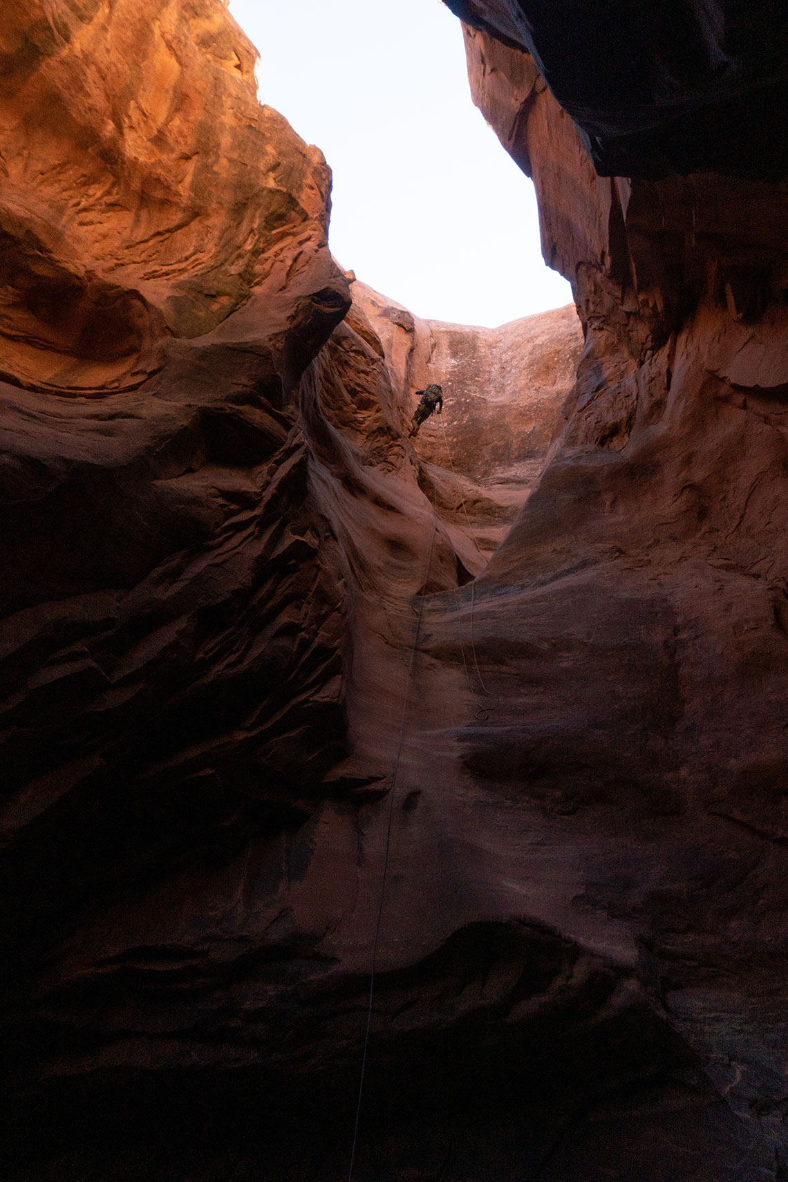 Medieval Chamber Canyon Rappel 1 Bottom