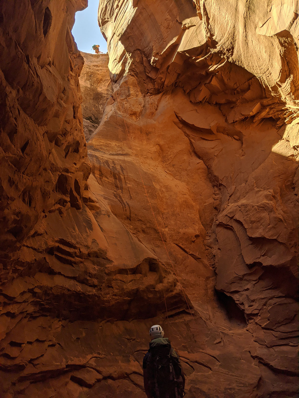 Rappel 1 Bottom Medieval Chamber Canyon