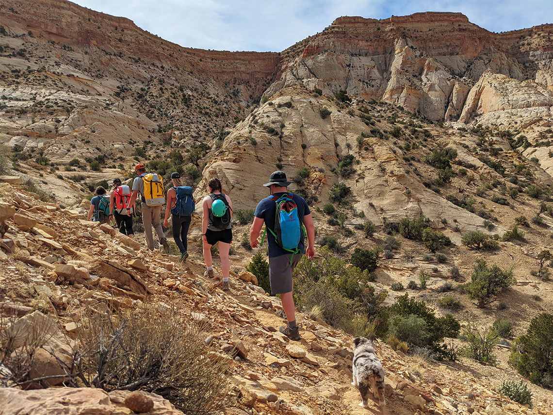 Hiking to Wonderland Canyon