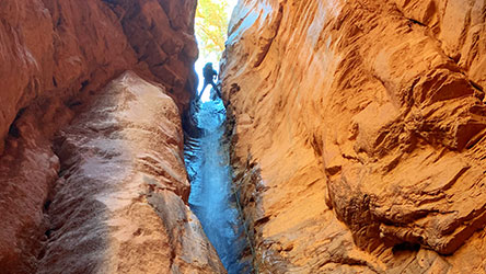 Canyoneering Benson Creek Canyon near Cedar City