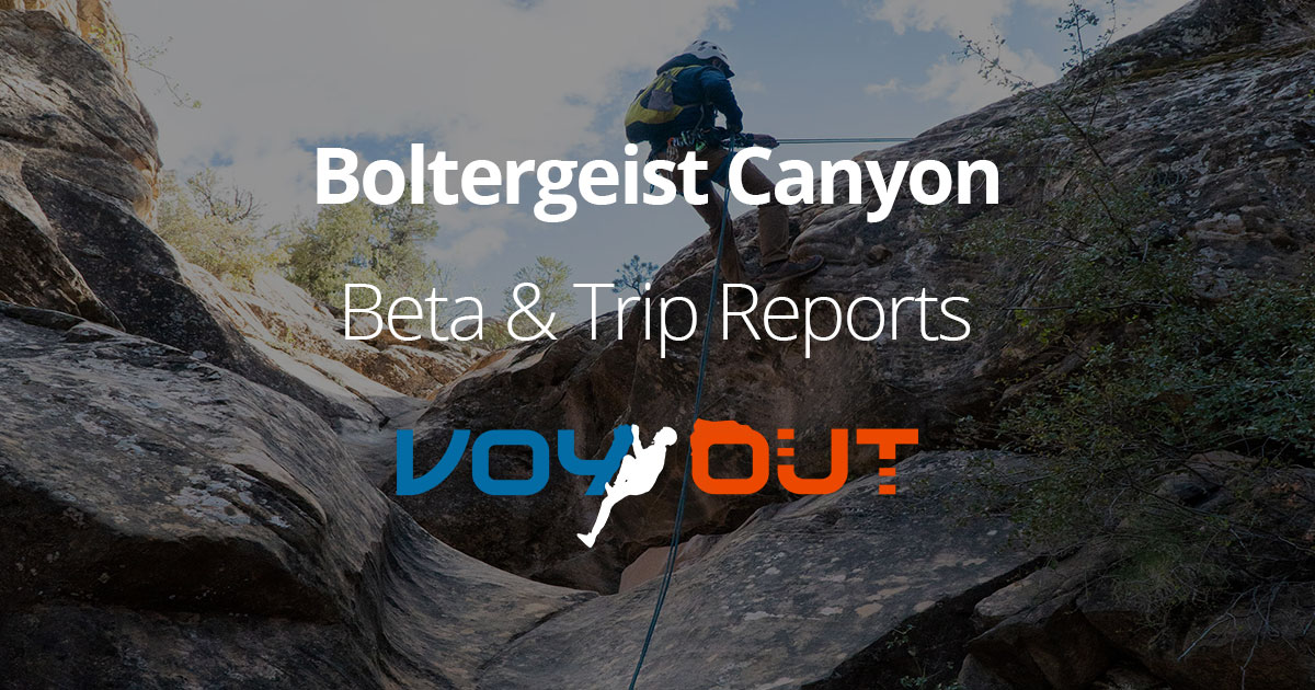 Boltergeist Canyon Canyoneering near St. Utah