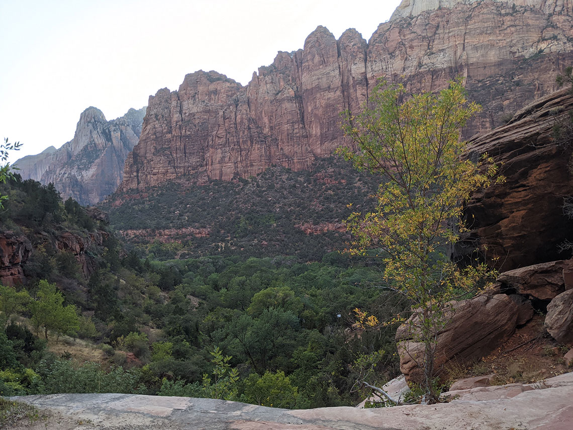 Above the last rappel in Lodge Canyon