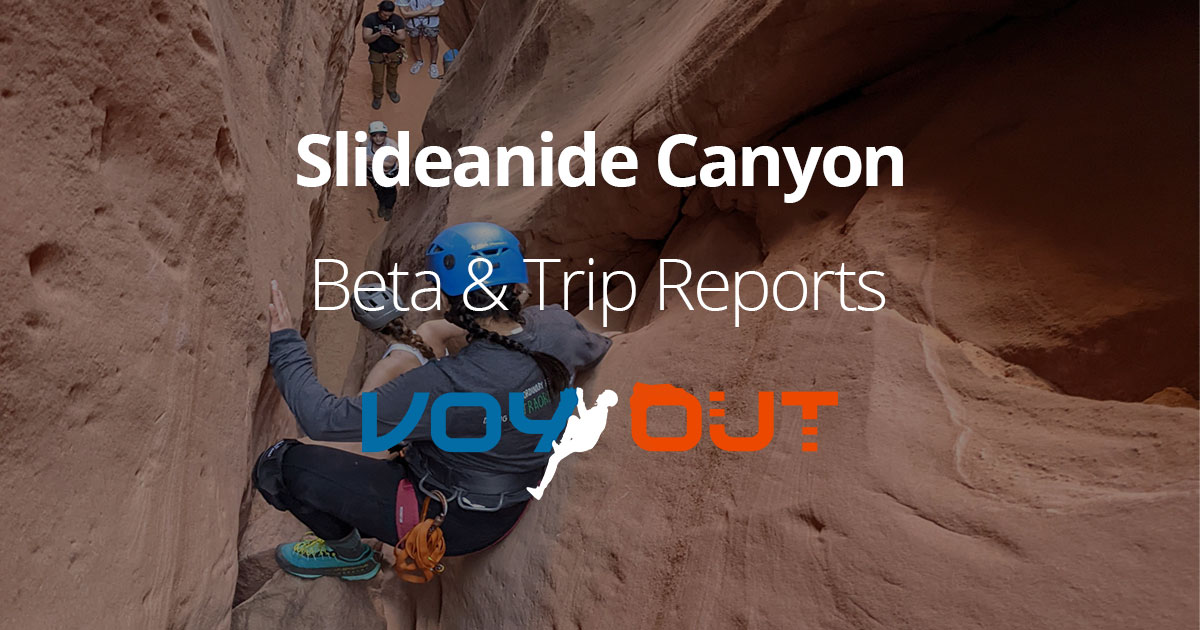 Slideanide Canyon North Wash canyoneering