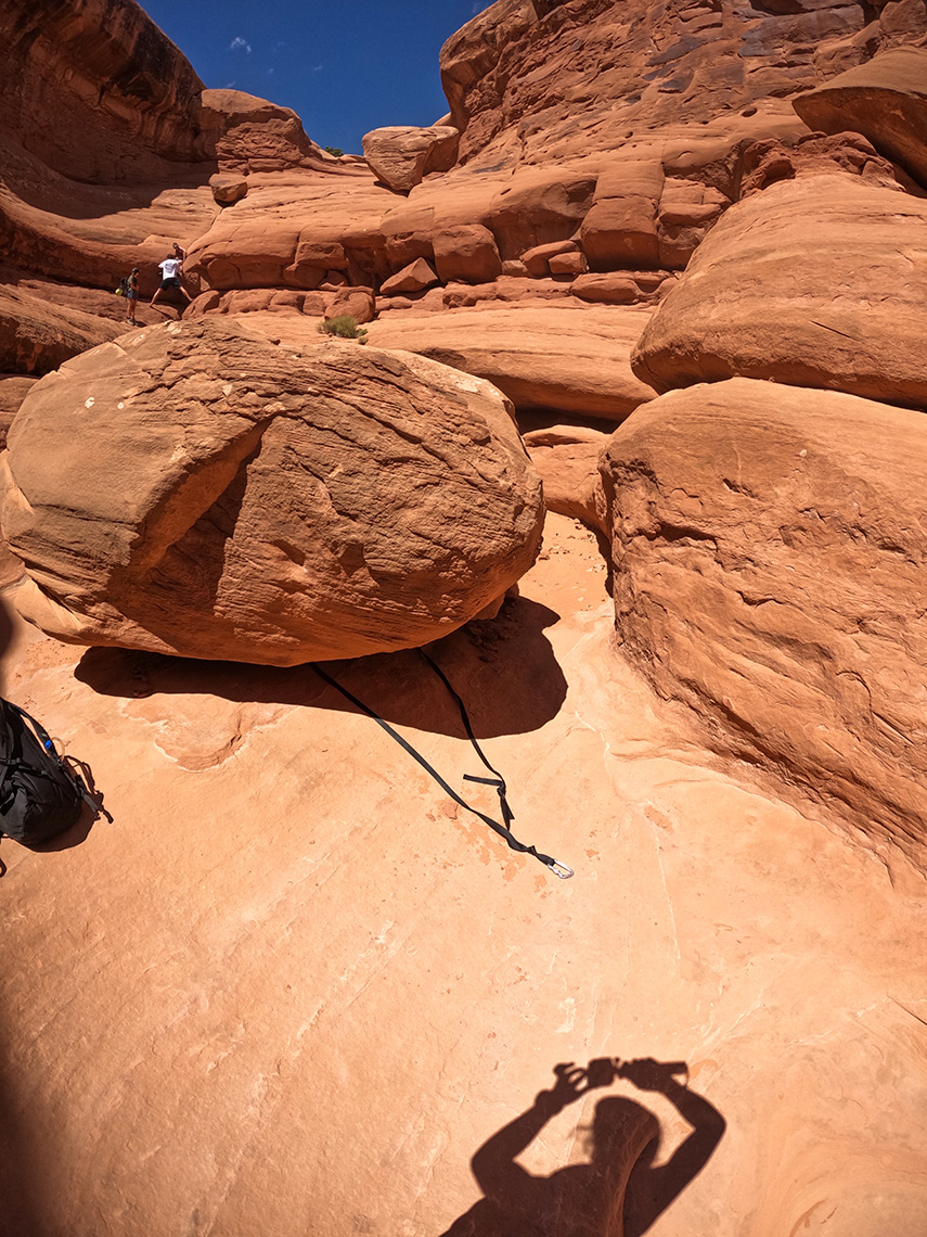 U-Turn Canyon anchor for rappel 2