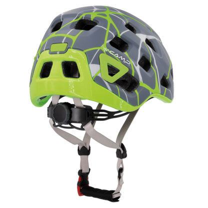 CAMP Storm Helmet Gray and Lime rear view