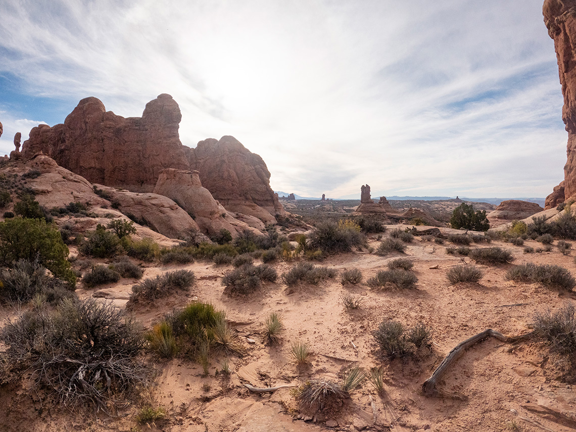 approach view from parking lot for Elephant Butte Canyon