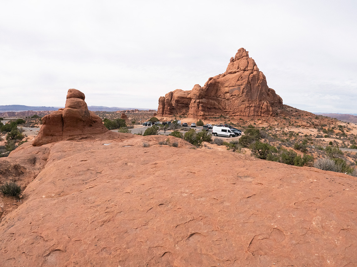 View of Parking Lot for Elephant Butte