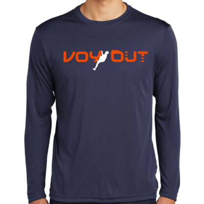 Long Sleeve Rock Climbing Shirt Men's Voy Out Navy