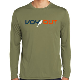 Long Sleeve Rock Climbing Shirt Men's Voy Out Olive