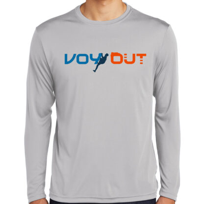 Long Sleeve Rock Climbing Shirt Men's Voy Out Silver