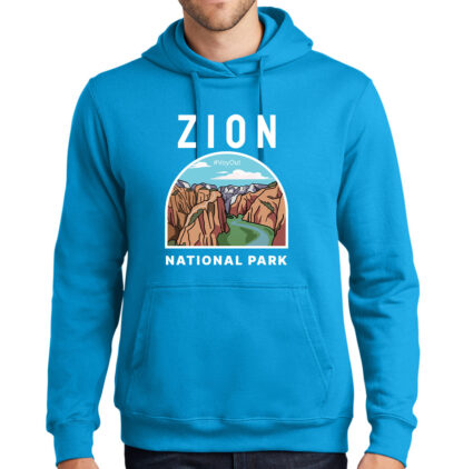 Zion National Park Hoodie Men's Sapphire