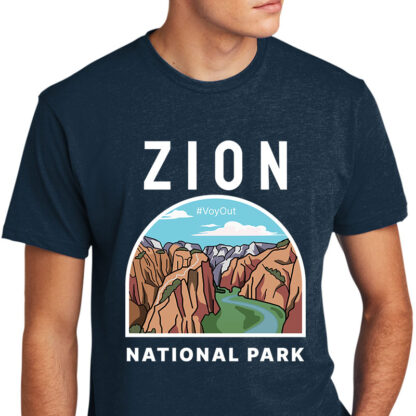 Zion National Park Shirt Midnight Navy Color