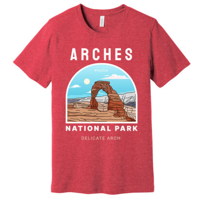 Arches National Park-Shirt Heather Red