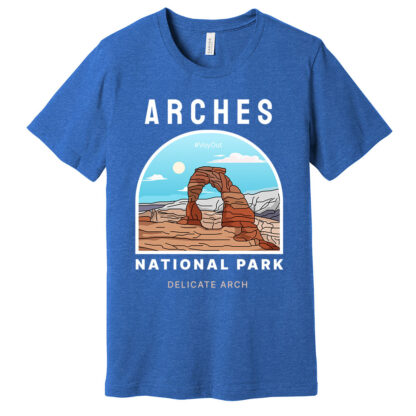 Arches National Park Shirt Heather True Royal