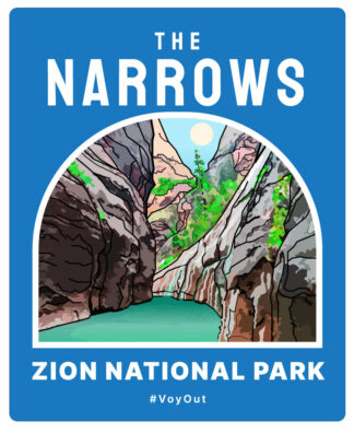 The Narrows Sticker Zion