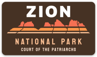 Zion National Park Sticker Court of the Patriarchs