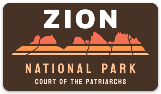Zion National Park Sticker Court of the Patriarchs