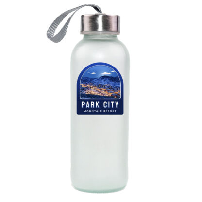 Park City Mountain Resort Sticker on water bottle