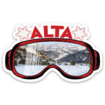 Ski Goggles Sticker Alta Ski Resort
