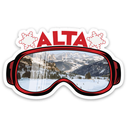 Ski Goggles Sticker Alta Ski Resort