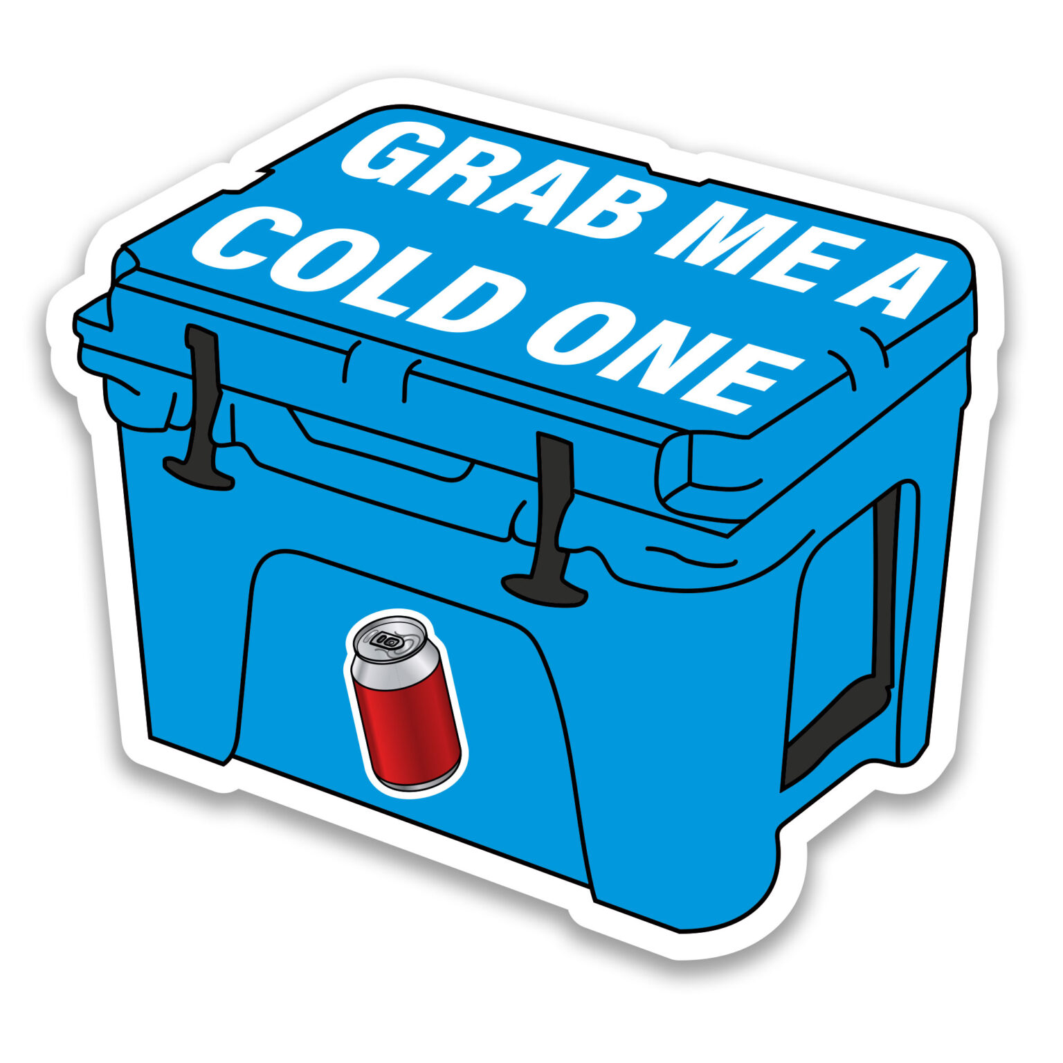 Cooler sticker - Grab me a cold one