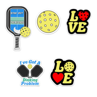 Pickleball stickers bundle