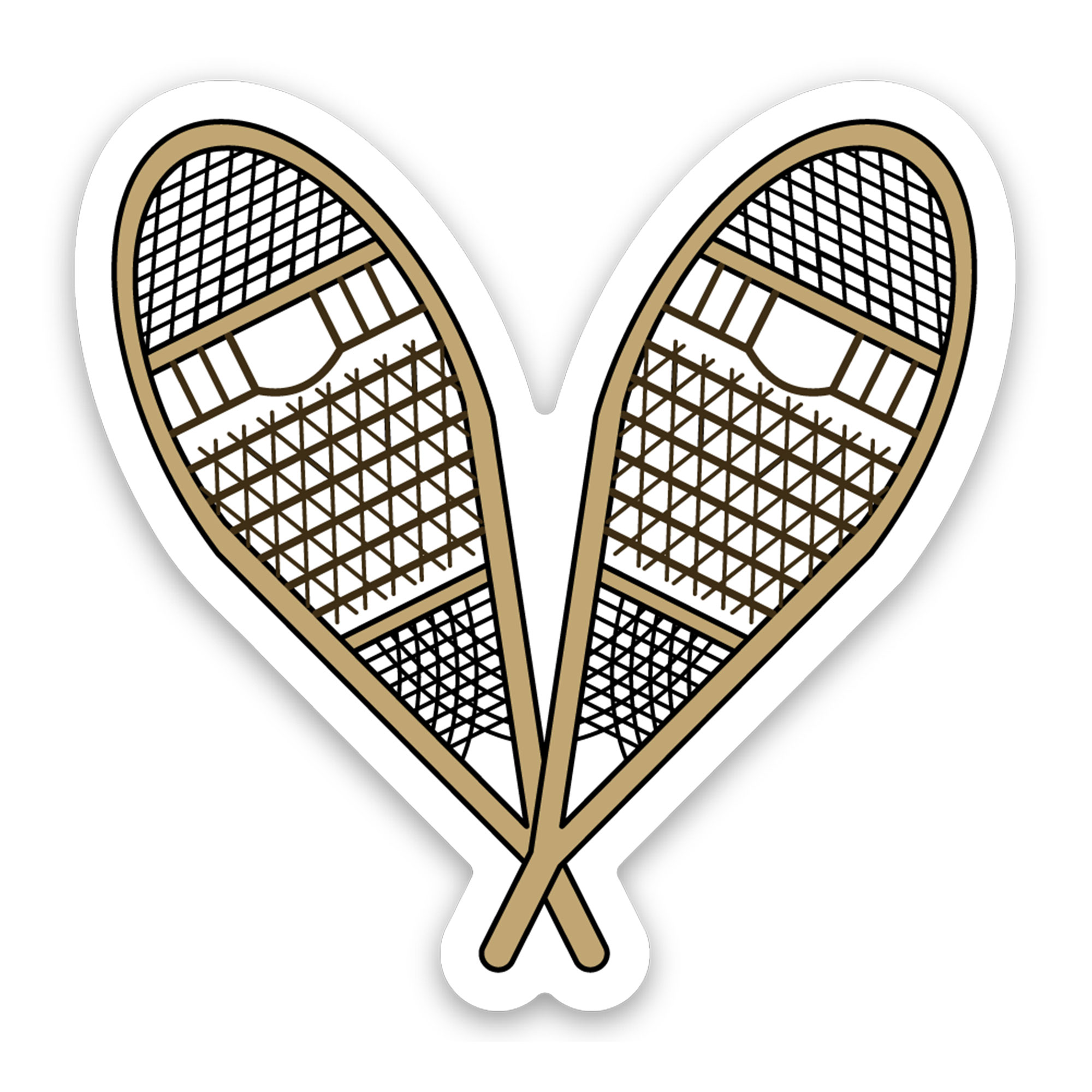 Snowshoes sticker