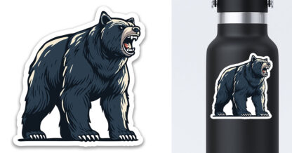 Black Bear Sticker Preview