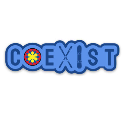 Brighton Ski Resort Coexist Sticker
