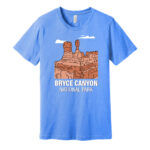 Bryce Canyon T shirt Heather Columbia Blue