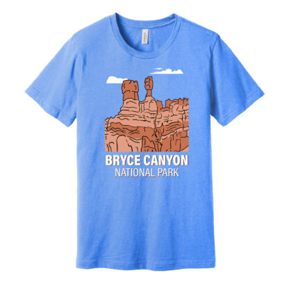 Bryce Canyon T shirt Heather Columbia Blue