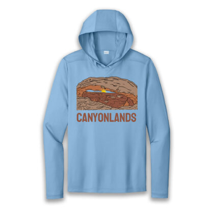 Canyonlands Sun Hoodie light blue