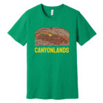 Canyonlands T Shirt Heathered Kelly Green