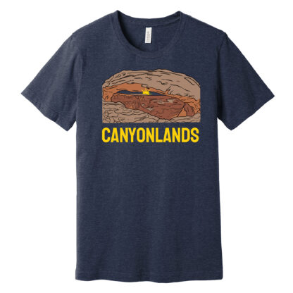 Canyonlands T Shirt Heathered Midnight Navy