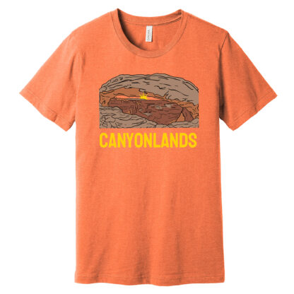 Canyonlands T Shirt Heathered Orange