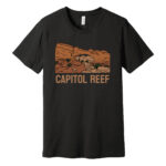 Capitol Reef National Park Shirt HIckman's Bridge Black