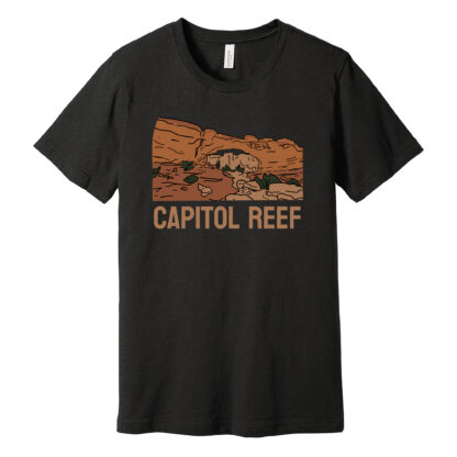 Capitol Reef National Park Shirt HIckman's Bridge Black
