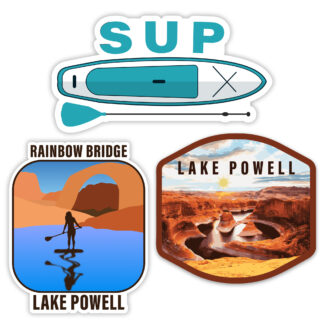 Bundle of Lake Powell and paddle boarding stickers