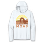Moab Sun Hoodie White