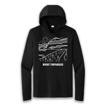 Mount Timpanogos Sun Hoodie Black