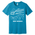Mount Timpanogos T Shirt Aqua